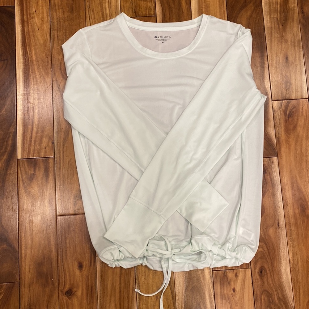 Athleta - Light Mint-colored Athleisure Shirt